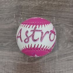 Houston Astros Pink Unicorn Baseball 