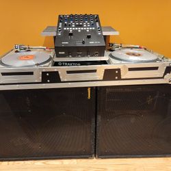 DJ EQUIPMENT - TWO  TECHNIC 1200 TURNTABLES,  ONE RANE 62 MIXER,  ONE BATTLE CASE...PHASE (EXTRA) ALSO AVAILABLE