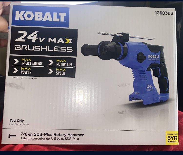 Kobalt 24-Volt 7/8-in SDS-Plus Variable Speed Cordless Rotary Hammer Drill 1260