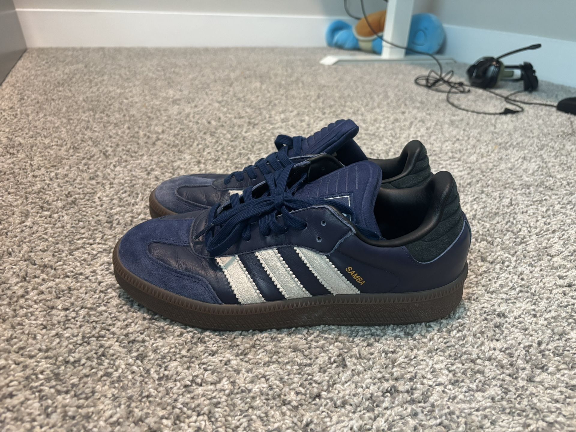 Adidas Blue Sambas Size 10