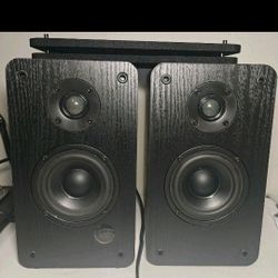 Insignia Powered Bluetooth Bookshelf Speakers - Black  (NS-HBTSS116)