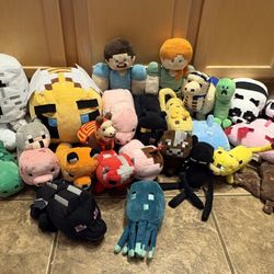 Minecraft stuffed animals