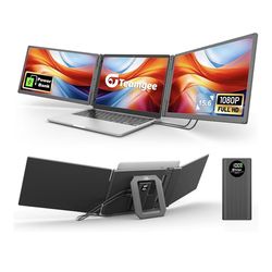 Teamgee 15.6” Laptop Screen Extender with Power Bank