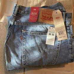 2 Pairs Of Levi’s 505 Jeans New 36x30