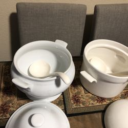 2 Tureens For Serving Soups/Stews Both For $ 20.00