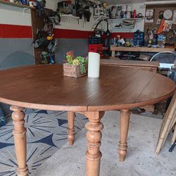 Restored Special Walnut Drop Leaf Dining Table