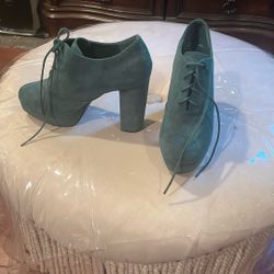 Green Heel Booties