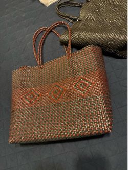 $100- Bundle -2- New Large Mexican Plastic Tote bags