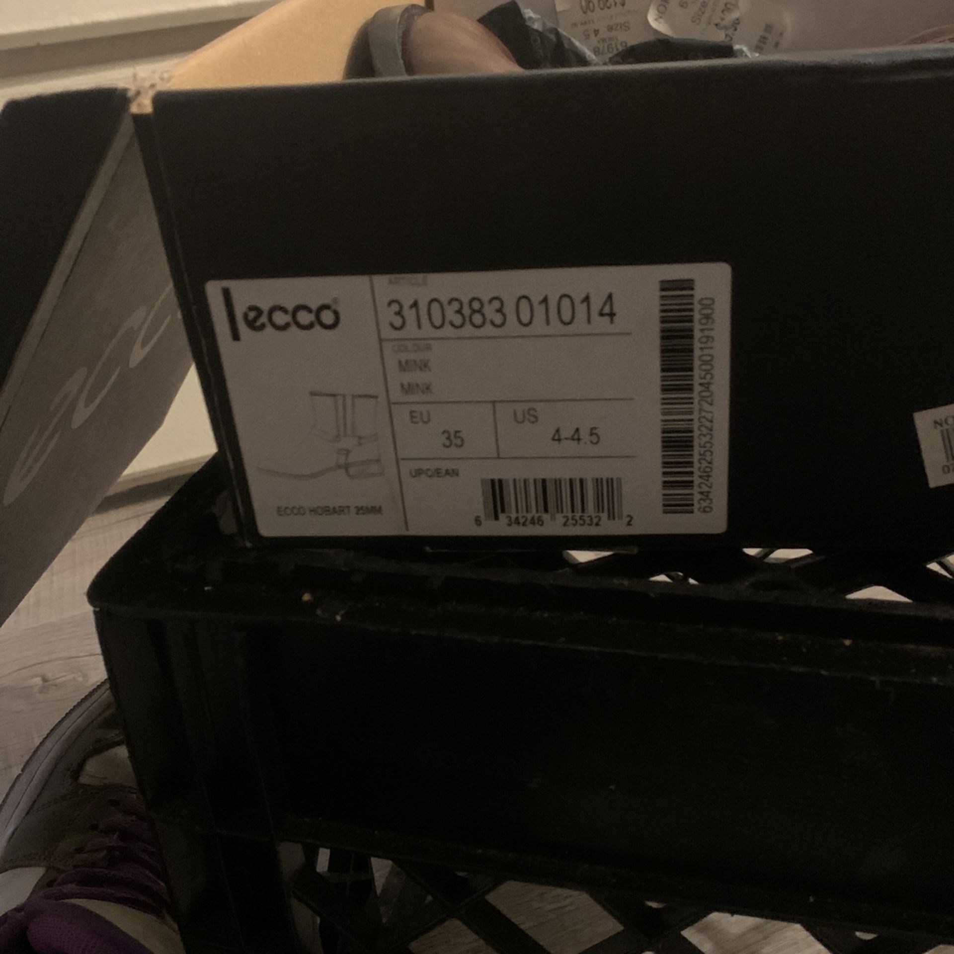 Ecco Brown Leather Boots 4.5