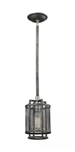 Home Decorators Collection 1- Light Black Outdoor Pendant