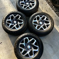 GMC Sierra 1500 20” Denali Elevation Gunmetal Polish Tires Wheels Rims Rines 