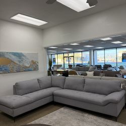 2pc Fabric Sectional Sofa-zero down Payment 