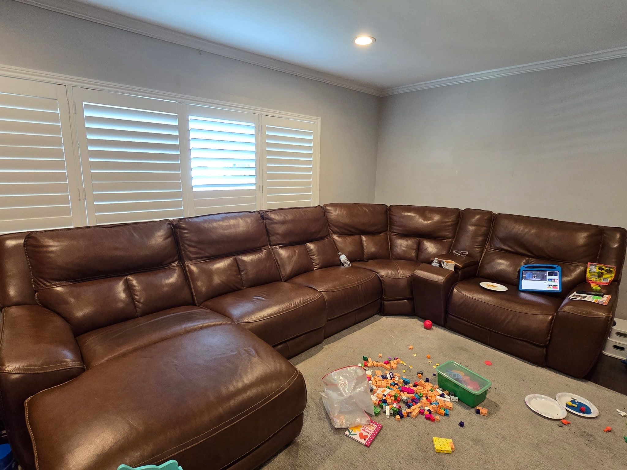 Leather couch