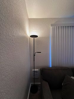 LED Floor Lamp with Reading Light & Remote Control – Dimmable, 3 Color Temperatures