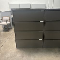 Office Filling Large 4 Dwarer Lateral File Cabinet  