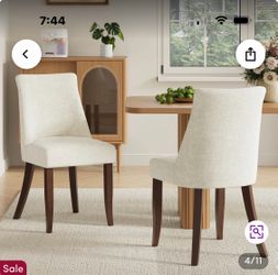 Wayfair Cream Upholstered Dining Chairs