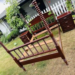 Full Bedroom Set Cherry Wood By Davis Cabinet Company