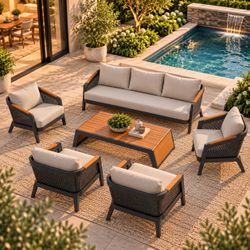 6pc Quality Patio furniture Conversational set
