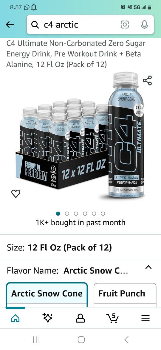 C4 Ultimate Energy Performance  12 Pack
