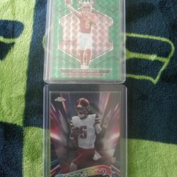 2 Card Jayden Daniels Rc Lot.