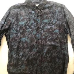 Shades Of Grey Men’s Floral Long Sleeve Shirt - M