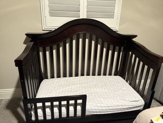 Brown Baby / Toddler Crib Bed