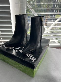 Sam Edelman Black Leather Women Boots Size 7