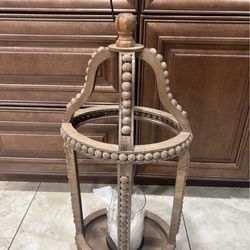 Deco 79 Reclaimed Wood Indoor/Outdoor Candle Lantern - Beaded Decorative Candle Holder, 13" x 10" x 29", Brown  New in good condition  $10 each 4 avai