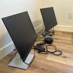 23” HP Swivel LCD Monitors + G5 USB-C Dock