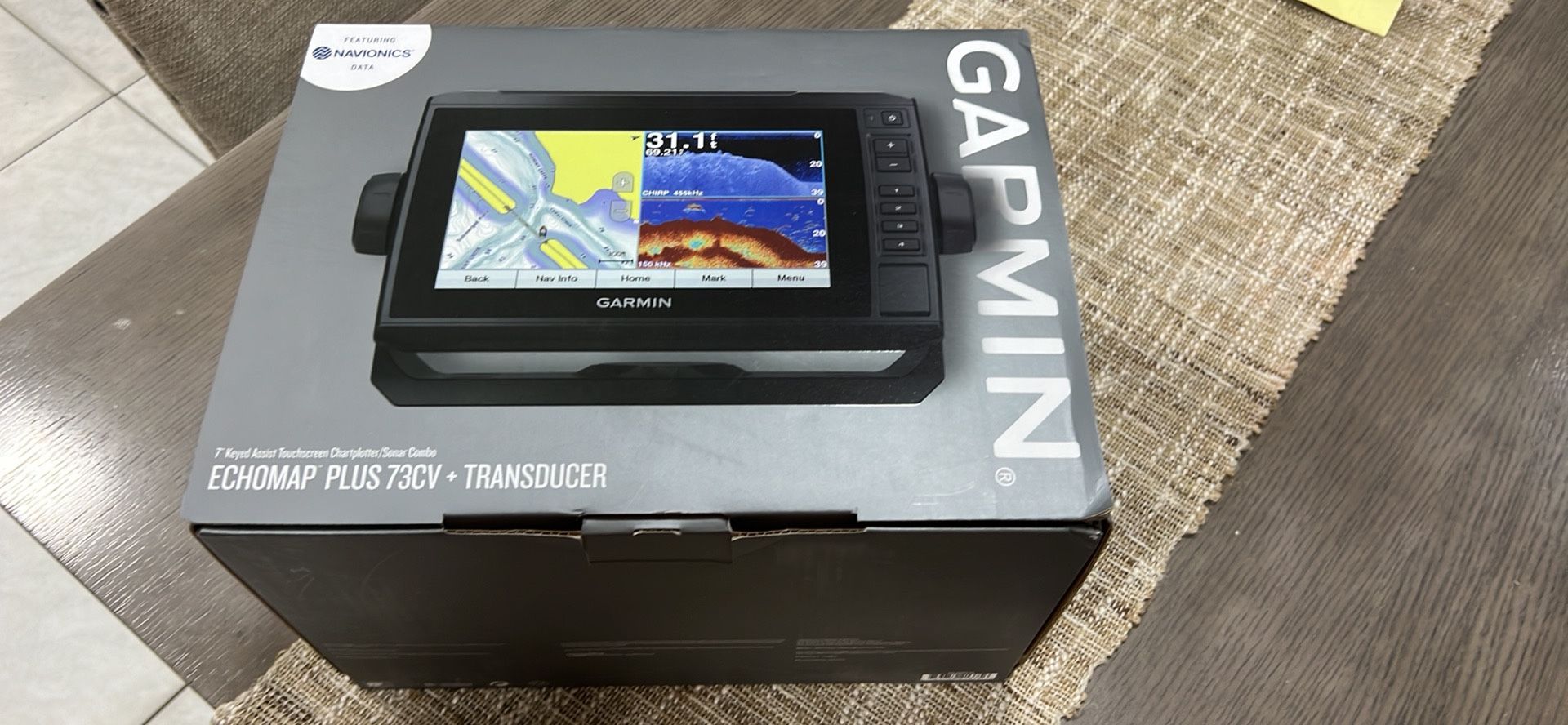 GARMIN ECHOMAP PLUS 73CV + TRANSDUCER for Sale in Hialeah, FL OfferUp