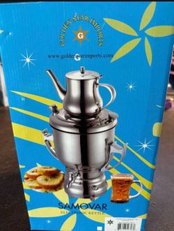 Electric teakettle and pot samovar for large groups
