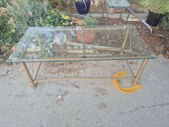 Glass table $10