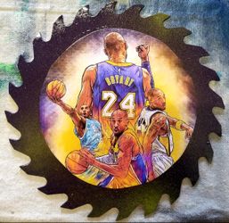 Kobe Bryant Lakers Decorative Saw Blade