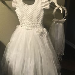 White Little Girl’s Dress