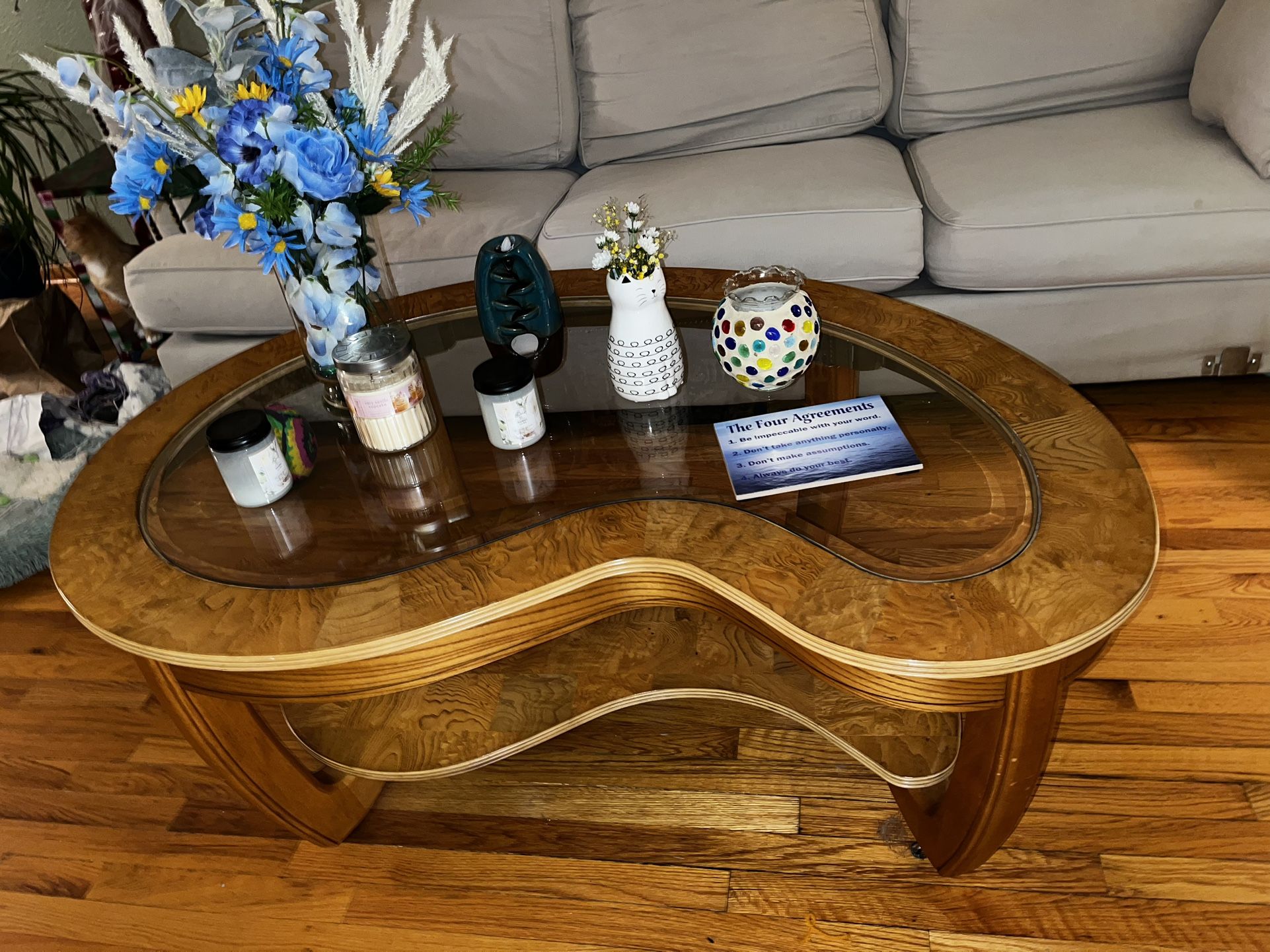 3 piece coffee table and end tables set