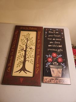 Duo of cottagecore wall art
