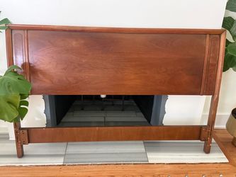 Vintage 1962 Drexel Heritage Meridian MCM  Mirror and Headboard
