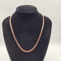 Pure Copper Cuban Chain Necklace – 20 in, 5 mm, Brass Clasp


Description:

This listing is for one solid pure copper Cuban chain necklace in a 5 mm w
