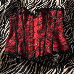 Red And Black Corset
