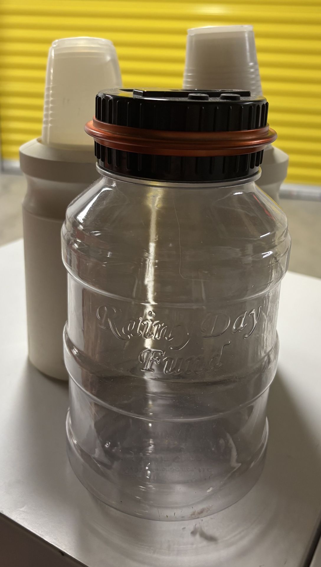 Rainy Day Battery Operated Bank/cup Dispensers