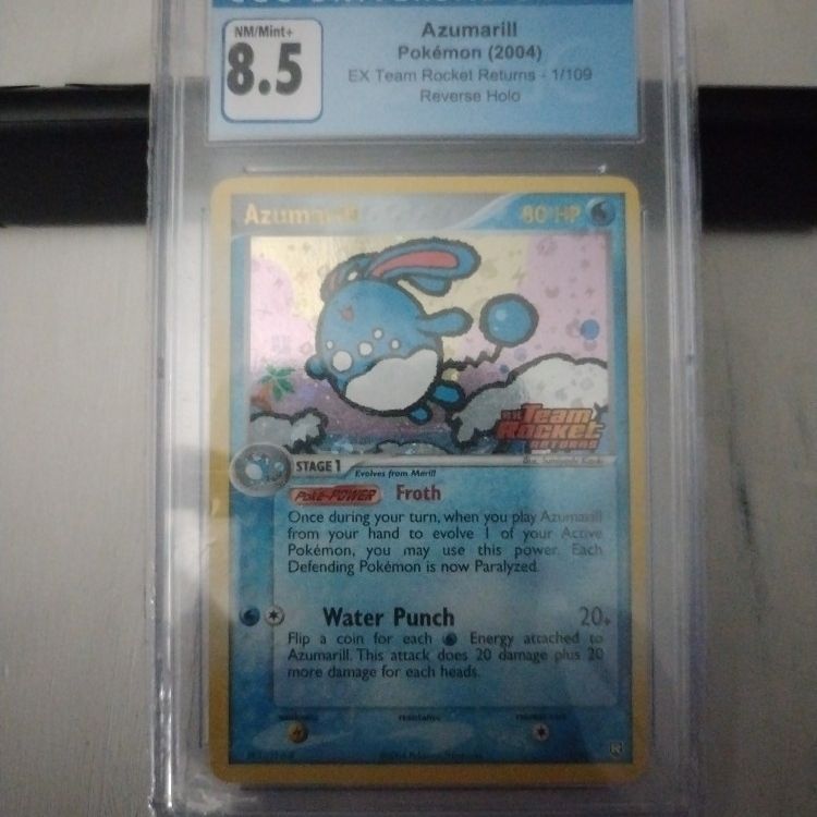 azumarill pokemon card 025/084 1st Edition Holo Rare 2004 NM-EX Japanese u484 This Pokémon is both Water Metal type Azumarill [Reverse Holo] #65 Prices