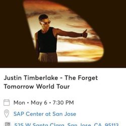 Justin Timberlake Ticket