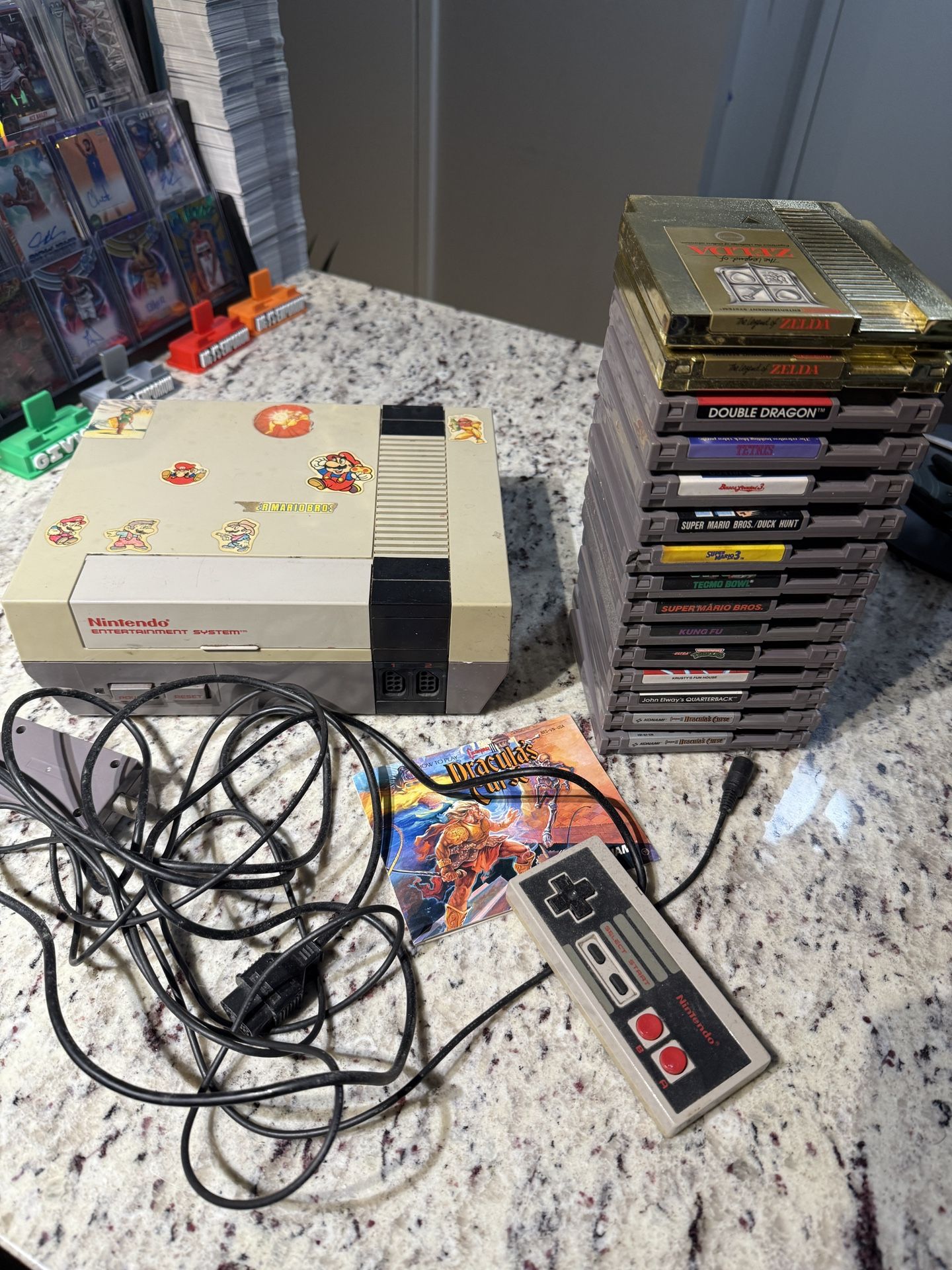 Nintendo NES Bundle One Controller Cords 15 Games