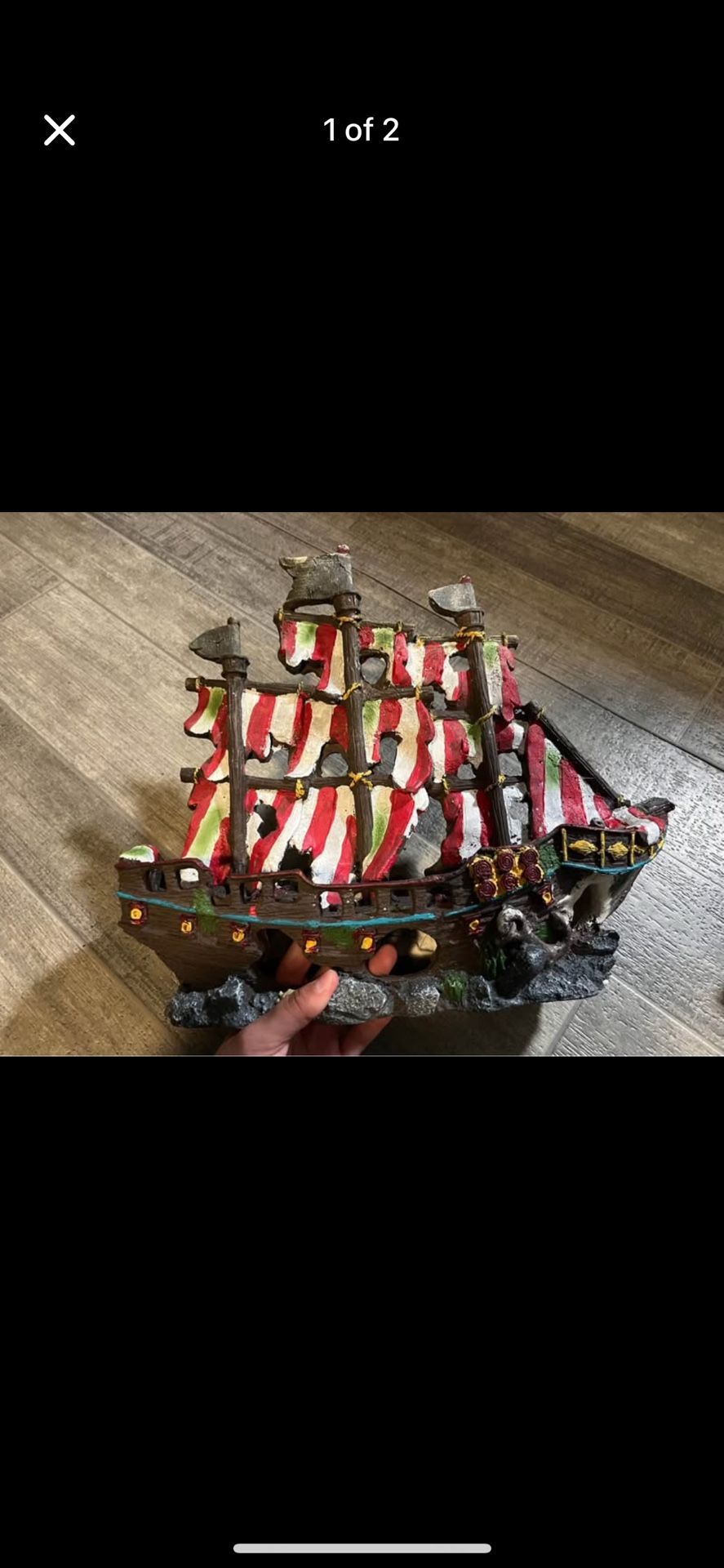 Buccaneers Boat Fish Tank Decor