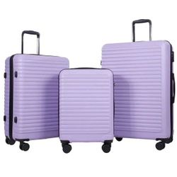 Travelhous Hardside Luggage 3 Set Hardshell Lightweight Suitcase with TSA Lock Spinner Wheels