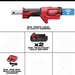 Milwaukee
M18 18V Lithium-lon Cordless FORCE LOGIC 6-Ton Utility Crimping Kit new