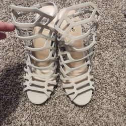 Mossivo Tan Heels Women Size 8