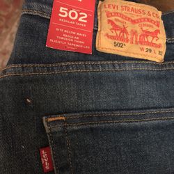 (B) New old Stock Never Worn with tags Levis’s 502, 29x32