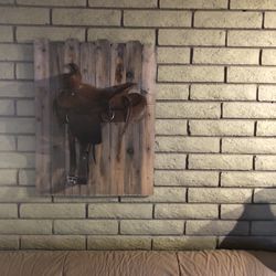 Western Wall Decor Saddle