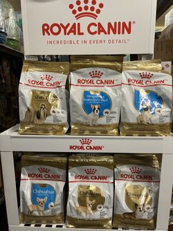 Dog Food Royal Canin 3lbs Bags. Frenchie, Shush Tzu, Yorkshire And Chihuahua 
